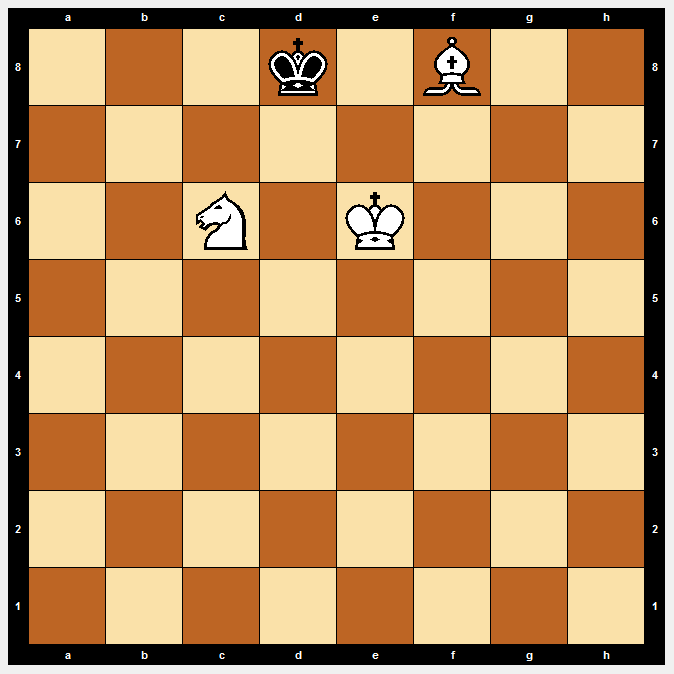 3k1B2/8/2N1K3/8/8/8/8/8 b - - 0 1